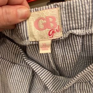 GB girls seer sucker short set- XL girls